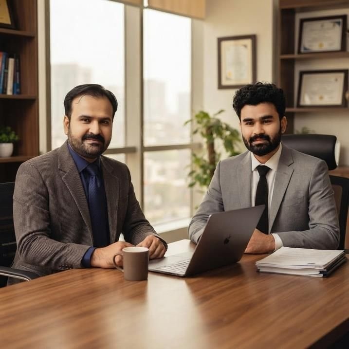 Mr. Babar and Dr. Gauhar, Presidents of Global Relief Foundation